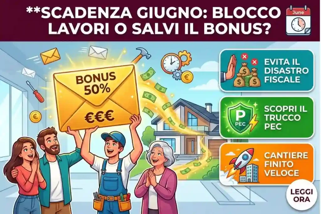 Scadenza bonus ristrutturazione 50 per cento la PEC da inviare a giugno per non bloccare i lavori