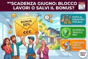 Scadenza bonus ristrutturazione 50 per cento: la PEC da inviare a giugno per non bloccare i lavori