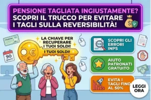 Taglio pensione di reversibilità per superamento limiti di reddito 2026: come presentare ricorso INPS