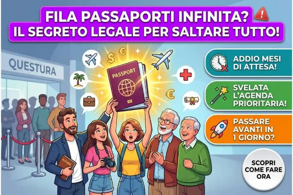 Tempi di attesa rilascio passaporto in Questura la procedura d'urgenza documentata per saltare la fila