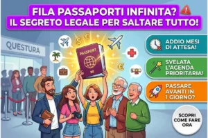 Tempi di attesa rilascio passaporto in Questura: la procedura d’urgenza documentata per saltare la fila
