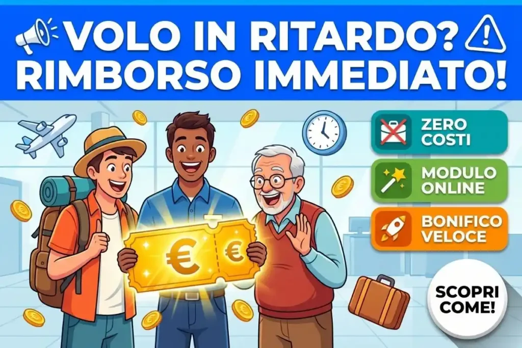 Voli in ritardo come farsi dare subito i soldi indietro dalla compagnia aerea senza pagare avvocati