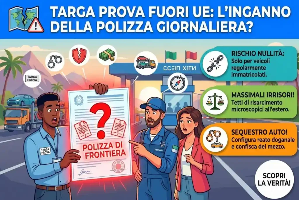 Assicurazione temporanea viaggio estero targa prova cosa copre davvero la polizza giornaliera fuori dall'UE