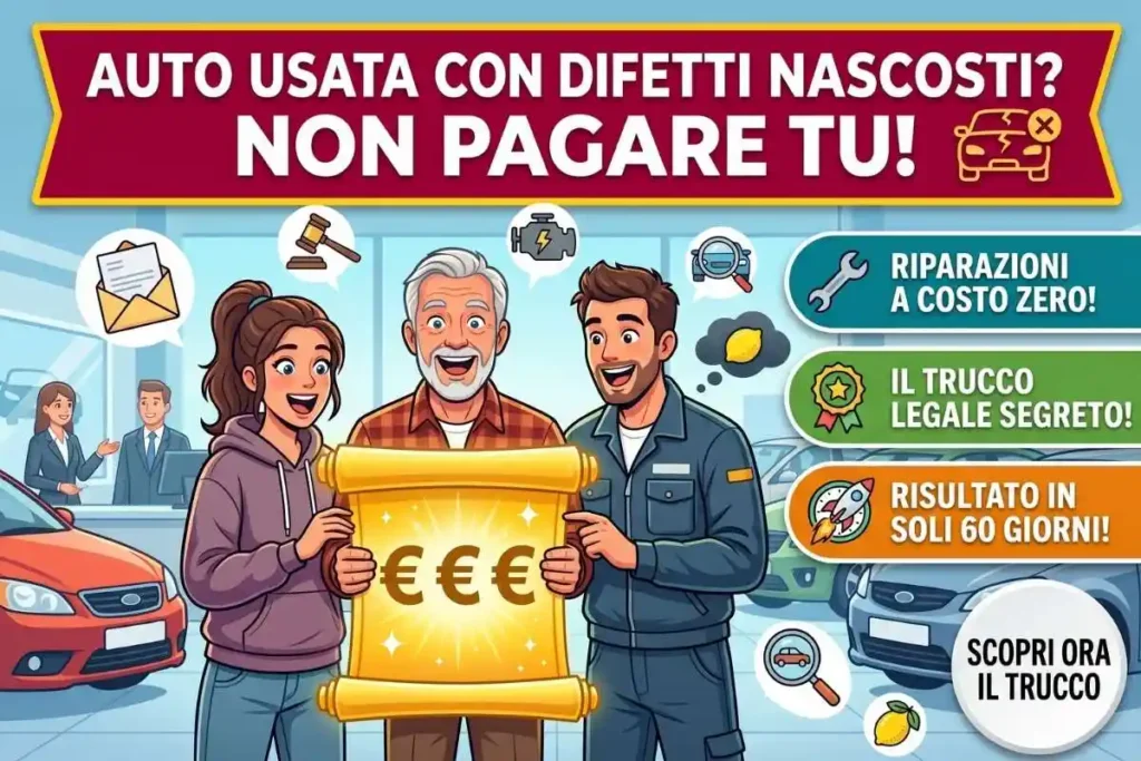 Auto usata con problemi occulti garanzia legale come fare la messa in mora del venditore entro 2 mesi