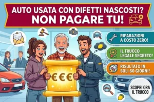 Auto usata con problemi occulti garanzia legale: come fare la messa in mora del venditore entro 2 mesi
