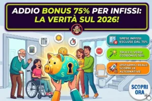 Bonus barriere architettoniche 75% 2026: rientrano anche gli infissi e le tapparelle? Il chiarimento ufficiale