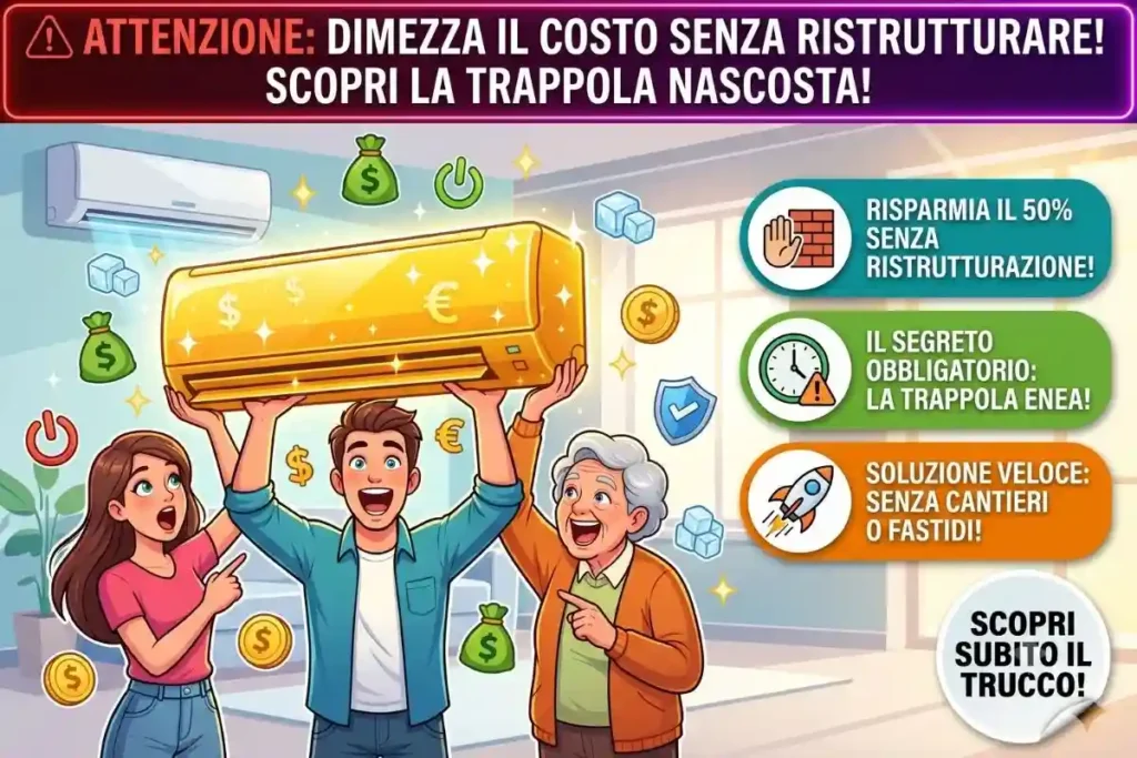 Bonus condizionatori 2026 detrazione 50% senza ristrutturazione la pratica ENEA obbligatoria che in molti dimenticano