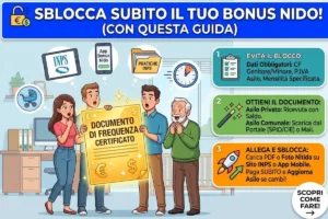 Bonus nido inps certificazione pagamenti asilo: come richiedere il documento di frequenza per l’INPS