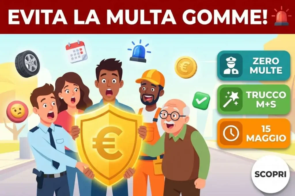 Cambio gomme estive 2026 la data limite di maggio per non prendere 335€ al primo posto di blocco