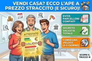 Certificato energetico APE: come ottenerlo online a prezzo stracciato quando vendi senza prendere fregature