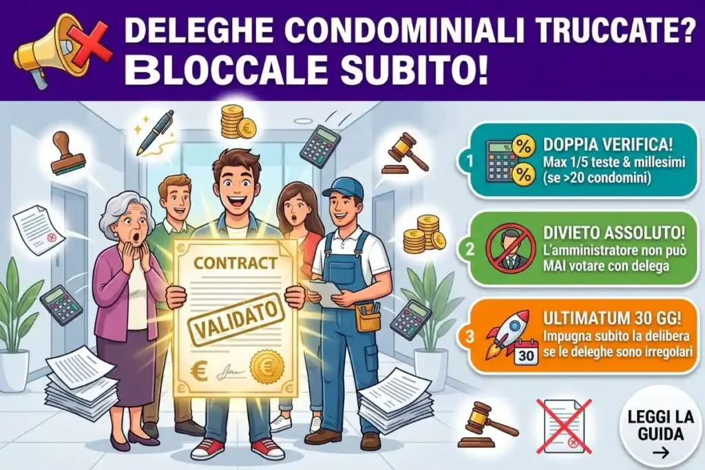 Delega assemblea condominiale limiti e firme come verificare che la delega sia conforme allo statuto