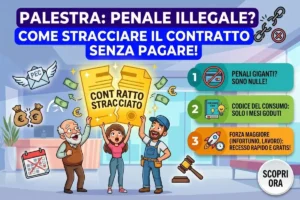 Disdetta abbonamento palestra clausola penale illegale: come stracciare il contratto se non puoi più andare