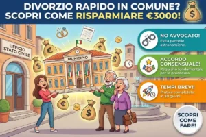 Divorzio rapido in Comune 2026: i requisiti ferrei per non dover ricorrere all’avvocato (e risparmiare 3000€)