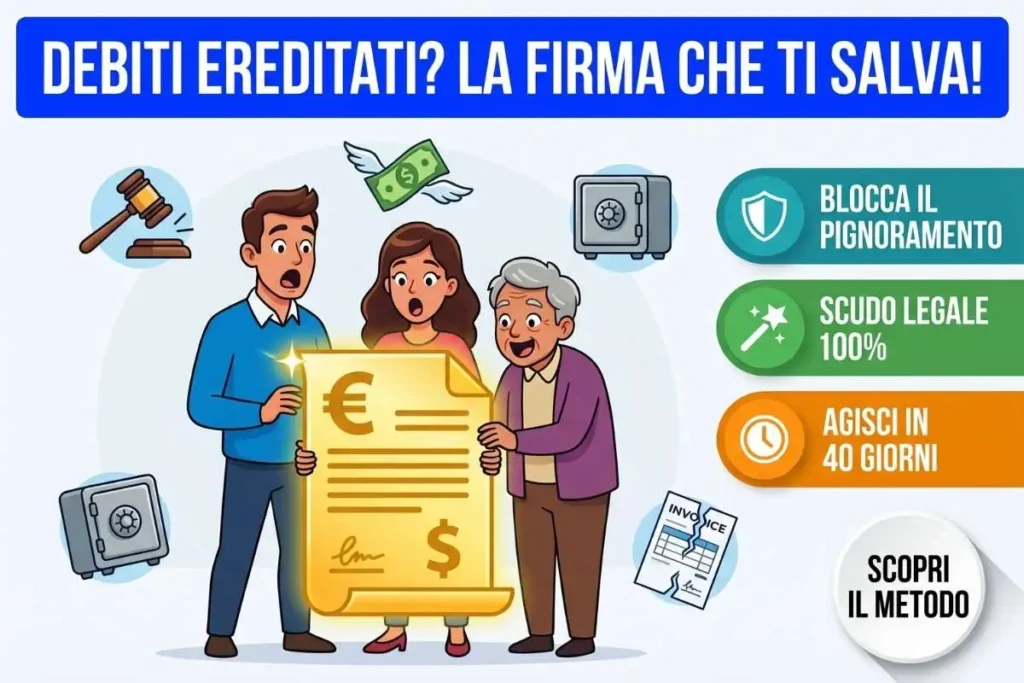 Eredità piena di debiti la firma d'emergenza in tribunale che salva i tuoi risparmi dal pignoramento