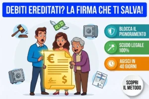 Eredità piena di debiti: la firma d’emergenza in tribunale che salva i tuoi risparmi dal pignoramento