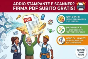 Firmare PDF gratis da casa: il trucco segreto usando solo il PIN della tua Carta d’Identità Elettronica