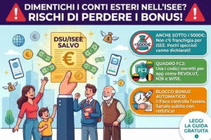 ISEE DSU conti correnti esteri obbligo dichiarazione: come inserire i saldi nel quadro patrimoniale