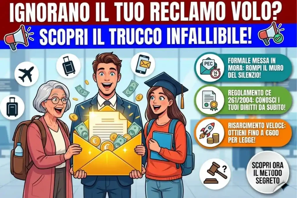 Indennizzo volo cancellato compagnie low cost il trucco per non farsi ignorare dopo il reclamo via email