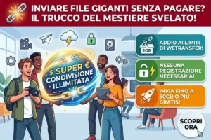 Mandare file e video giganti via email: la vera alternativa a WeTransfer per inviare documenti senza limiti di Giga