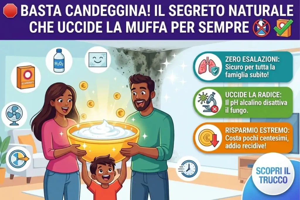 Muffa nera muri interni rimedi naturali bicarbonato la miscela economica che pulisce tutto senza candeggina