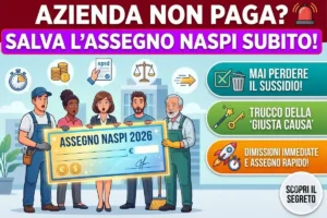 Naspi 2026 dimissioni per giusta causa mancato pagamento stipendio: la procedura corretta per non perdere l’assegno