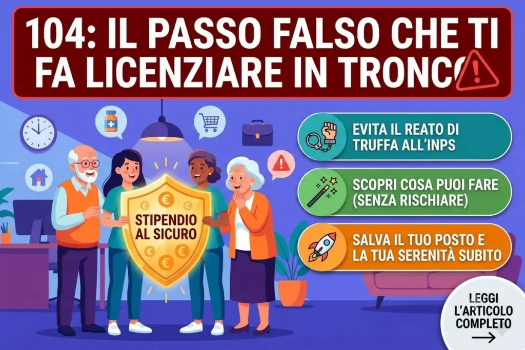 Permessi Legge 104 il grave errore durante le ore di permesso che fa scattare il licenziamento in tronco