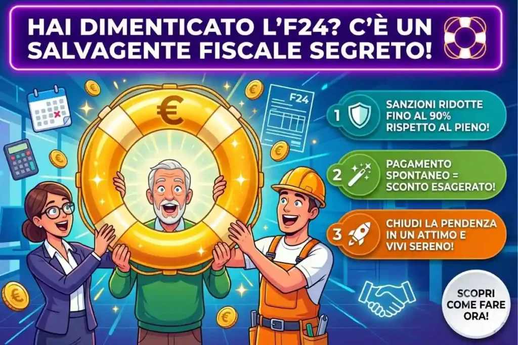 Ravvedimento operoso modello F24 come calcolare correttamente la sanzione ridotta se hai superato i 14 giorni di ritardo