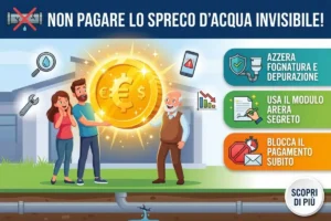 Rimborso bolletta acqua per perdite occulte 2026: il modulo da mandare al gestore per non pagare lo spreco