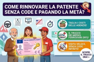 Rinnovo patente in scadenza: come saltare la fila e pagare molto meno per la visita medica