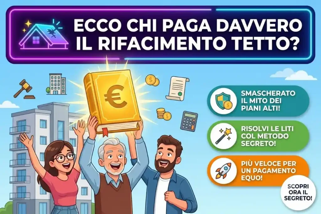 Ripartizione spese rifacimento tetto condominio è vero che gli ultimi piani pagano di più Ecco cosa dice il codice civile