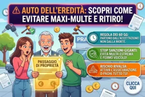 Successione auto defunto passaggio di proprietà PRA: i tempi stretti per non incorrere nelle sanzioni per omessa trascrizione