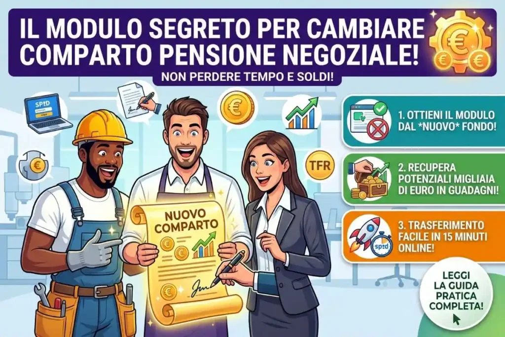 Trasferimento fondo pensione negoziale comparto come ottenere il modulo di trasferimento dal nuovo fondo