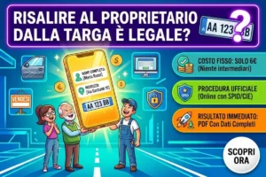 Trovare proprietario auto dalla targa PRA visura online: è legale farlo per scopi privati?