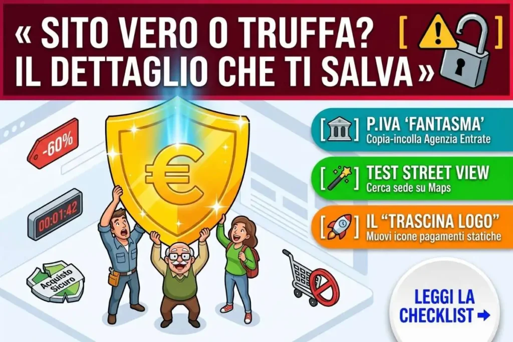 Truffa ecommerce come riconoscere negozio online fasullo i 3 dettagli nel footer del sito che ti salvano la pelle