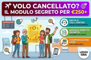 Volo cancellato ryanair rimborso compensazione pecuniaria: il modulo segreto per saltare i call center
