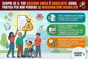 Assegno unico maggiorazioni disabilità INPS: come controllare se l’importo è maggiorato correttamente