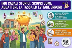 Calcolo imposta IMU immobili uso promiscuo storico: come calcolare la quota per immobili rurali