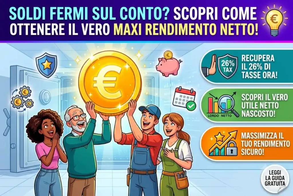 Conto deposito interessi netti tassazione 26% confronto come scegliere il vincolo più redditizio a maggio