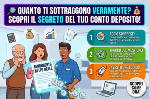 Conto deposito tassazione interessi netti 26%: come verificare la ritenuta fiscale nel rendiconto