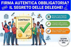 Delega assemblea condominiale firma autentica statuto: come verificare che la delega sia valida