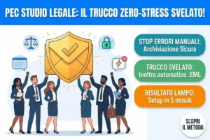 Inoltro PEC per archiviazione studio legale: come configurare l’avviso di ricezione automatico