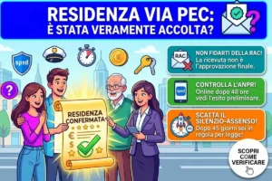 Invio documenti residenza via PEC comune: come verificare se la pratica è stata accolta