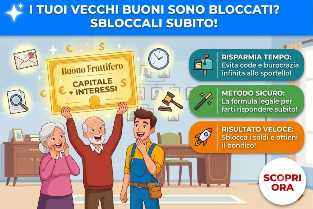 Istanza rimborso buoni postali tramite raccomandata come inviare la richiesta alle poste