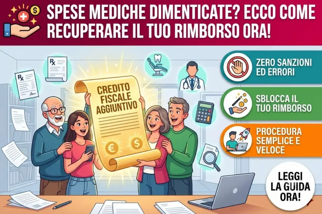 Modello redditi integrativo aggiunta spese mediche 2026 come correggere la dichiarazione già inviata