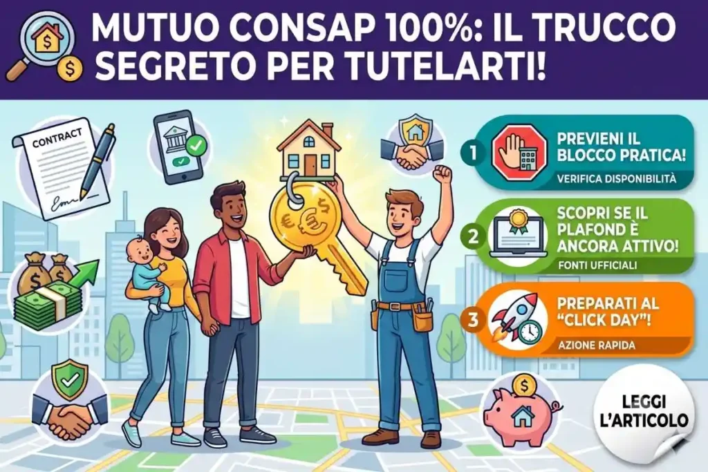 Mutuo Consap disponibilità fondo sito ufficiale come verificare se il plafond è esaurito prima di fare domanda