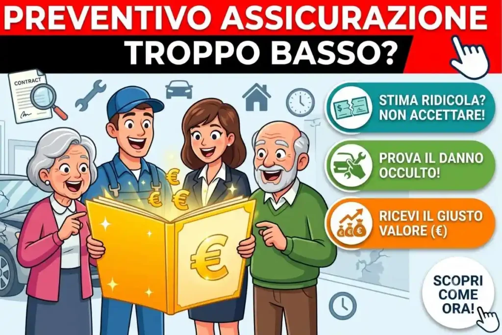 Perizia danno assicurazione confronto preventivi come richiedere al perito la revisione del danno