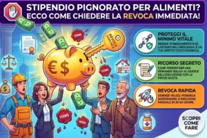 Pignoramento stipendio mantenimento figli minimi vitali: come chiedere al giudice la revoca del fermo