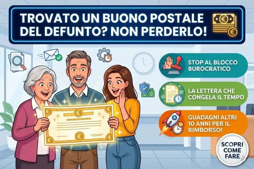 Prescrizione buoni postali rimborso eredi la diffida da mandare alle poste prima della scadenza totale