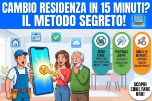 Residenza anagrafica cambio Comune documenti: come inviare tutto tramite portale web senza fila