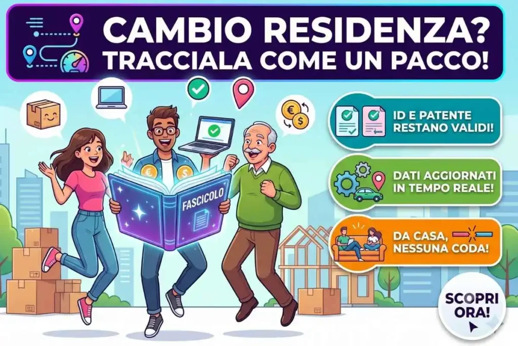 Residenza cambio portale web documenti identità come monitorare lo stato di avanzamento pratica